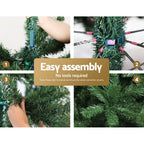 2.4m Full Christmas Tree – 1500 Tips