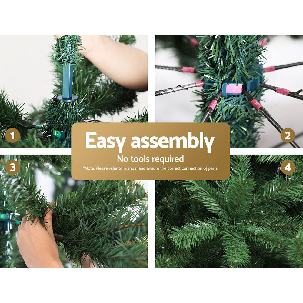 2.4m Full Christmas Tree – 1500 Tips