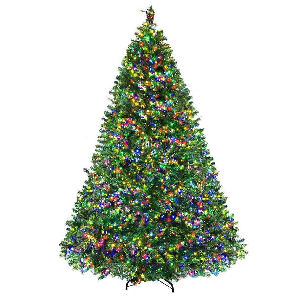 Dolly Pine-ton – 8ft Multi-Colour Pre-Lit Christmas Tree