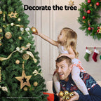 2.7m Pre-Lit Christmas Tree – 750 Warm White LEDs