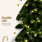 2.7m Pre-Lit Christmas Tree – 750 Warm White LEDs