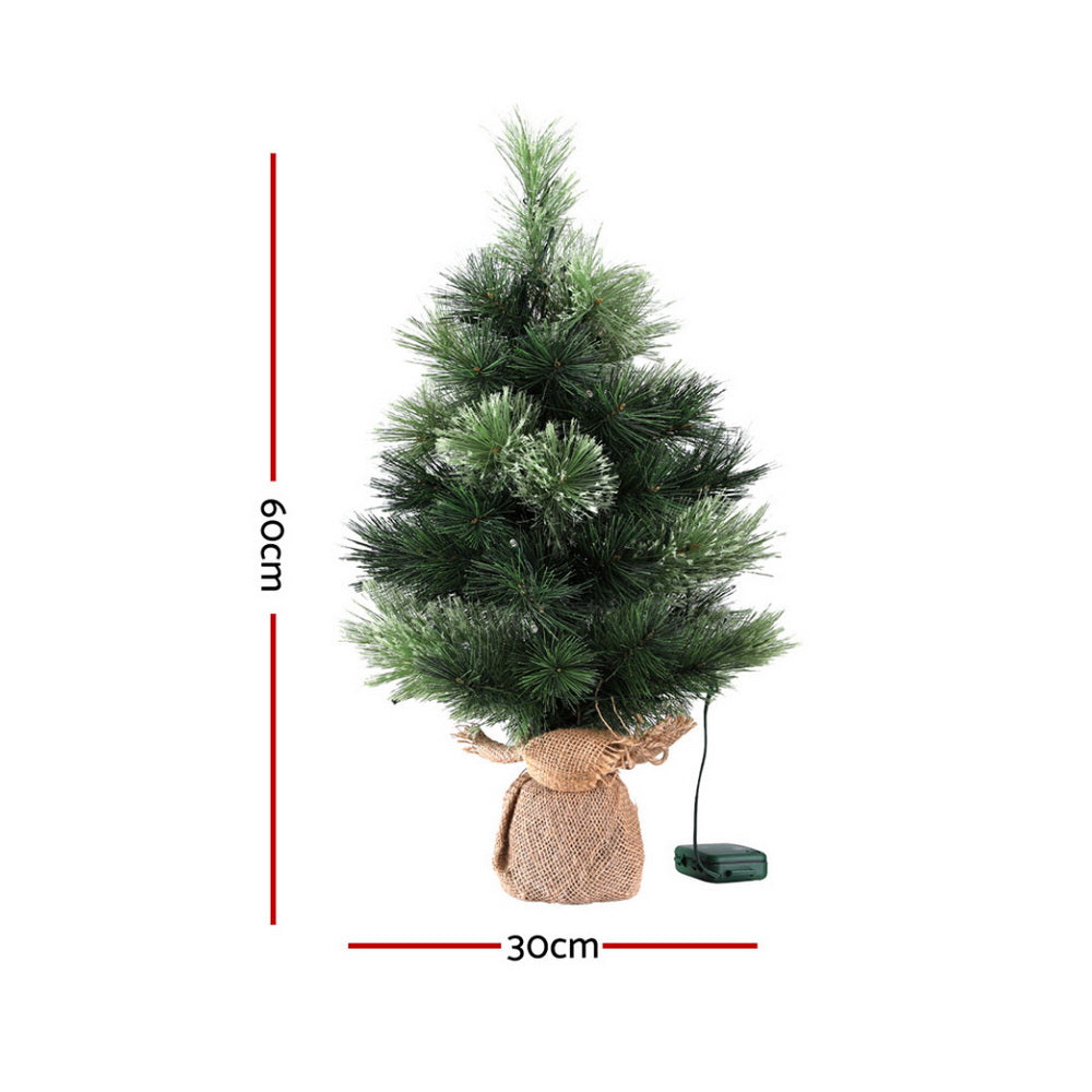 MINI AF 60cm LED Tabletop Christmas Tree – 8 Light Modes