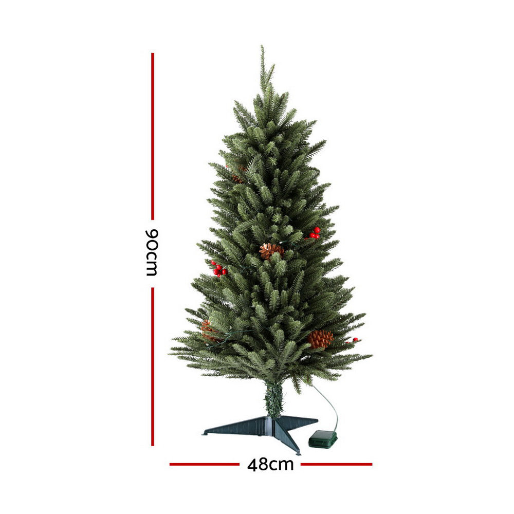 Mini AF 90cm Pre-Lit Christmas Tree – 50 Warm White LEDs