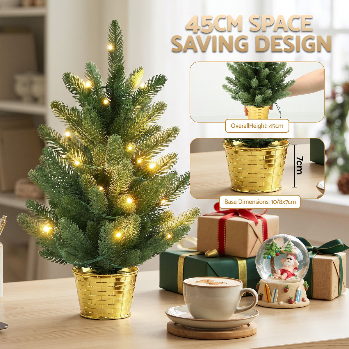 MINI AF 45cm Artificial Christmas Tree – Warm Light