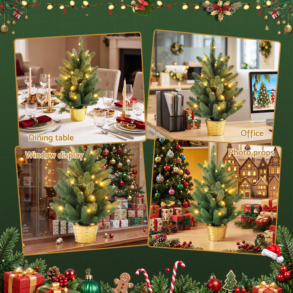 MINI AF 45cm Artificial Christmas Tree – Warm Light