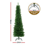 Pre-Lit Christmas Tree – 1.8m | 200 Warm LED Lights