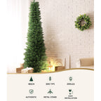 Pre-Lit Christmas Tree – 1.8m | 200 Warm LED Lights