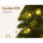 Pre-Lit Christmas Tree – 1.8m | 200 Warm LED Lights