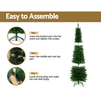 Pre-Lit Christmas Tree – 1.8m | 200 Warm LED Lights