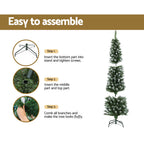 Snowy Christmas Tree – 1.8m | 300 PVC Tips