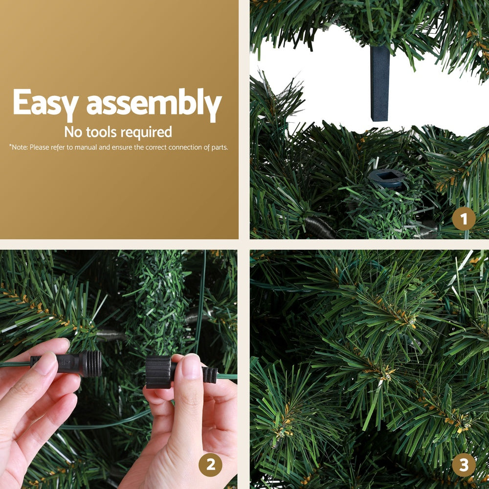Christmas Tree 2.1m Corner Xmas Tree – 430 Tips