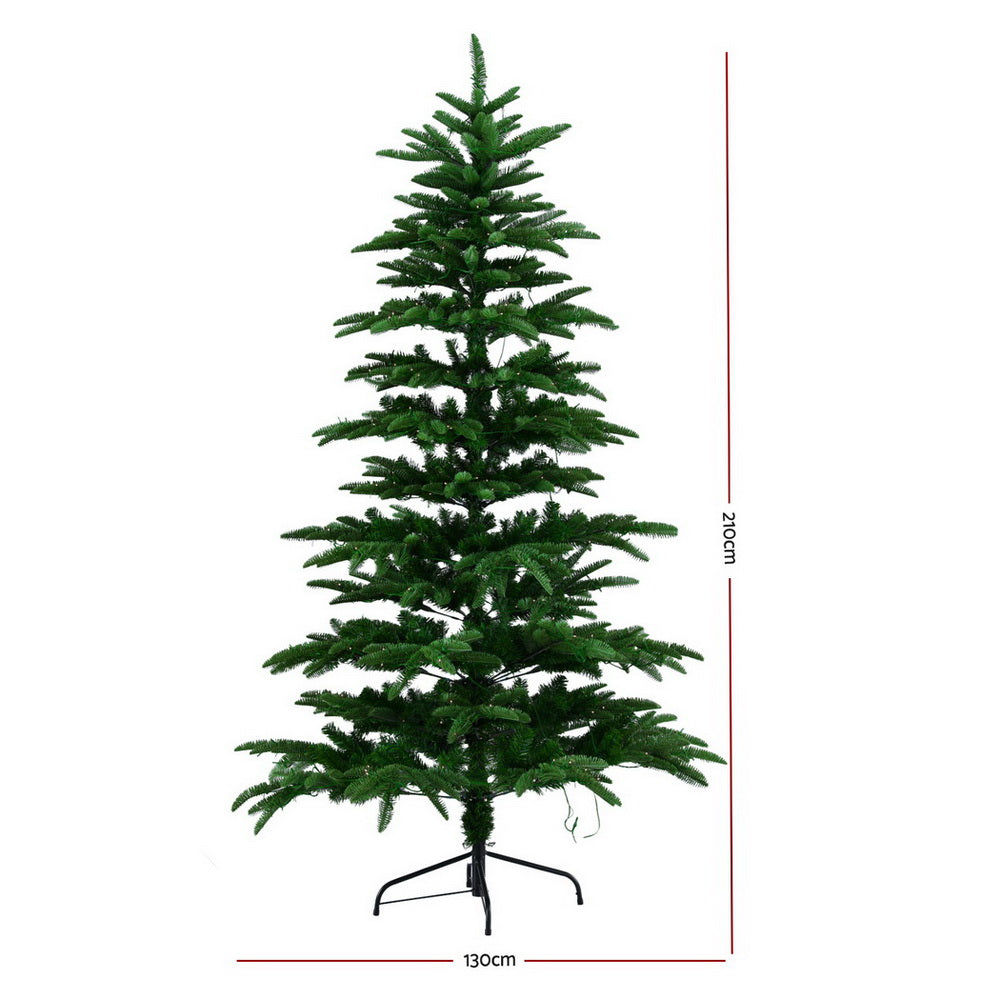 2.1m Sparse Pre-Lit Christmas Tree – 400 Warm White LEDs