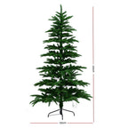 2.1m Sparse Pre-Lit Christmas Tree – 400 Warm White LEDs