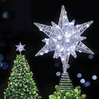 Jingle Jollys 3D Christmas Tree Topper Star LED Decorations