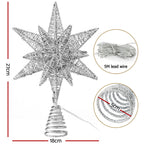 Jingle Jollys 3D Christmas Tree Topper Star LED Decorations