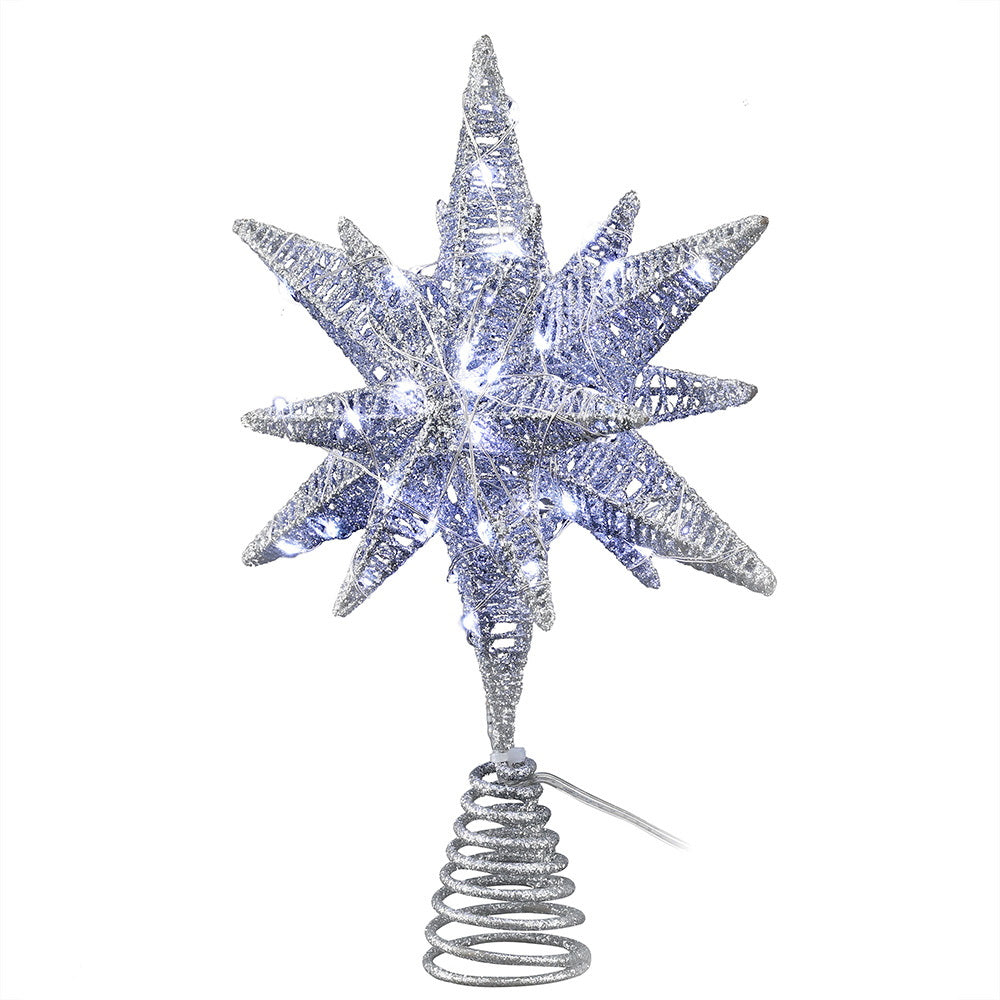 Jingle Jollys 3D Christmas Tree Topper Star LED Decorations