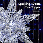 Jingle Jollys 3D Christmas Tree Topper Star LED Decorations