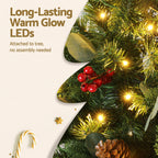 Jingle Jollys Christmas Tree 1.5m 160 LED Xmas Tree Party Decorations 355 Tips