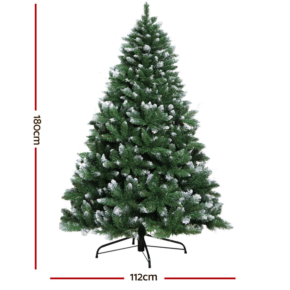 Snowy Christmas Tree – 1.8m | 650 Tips