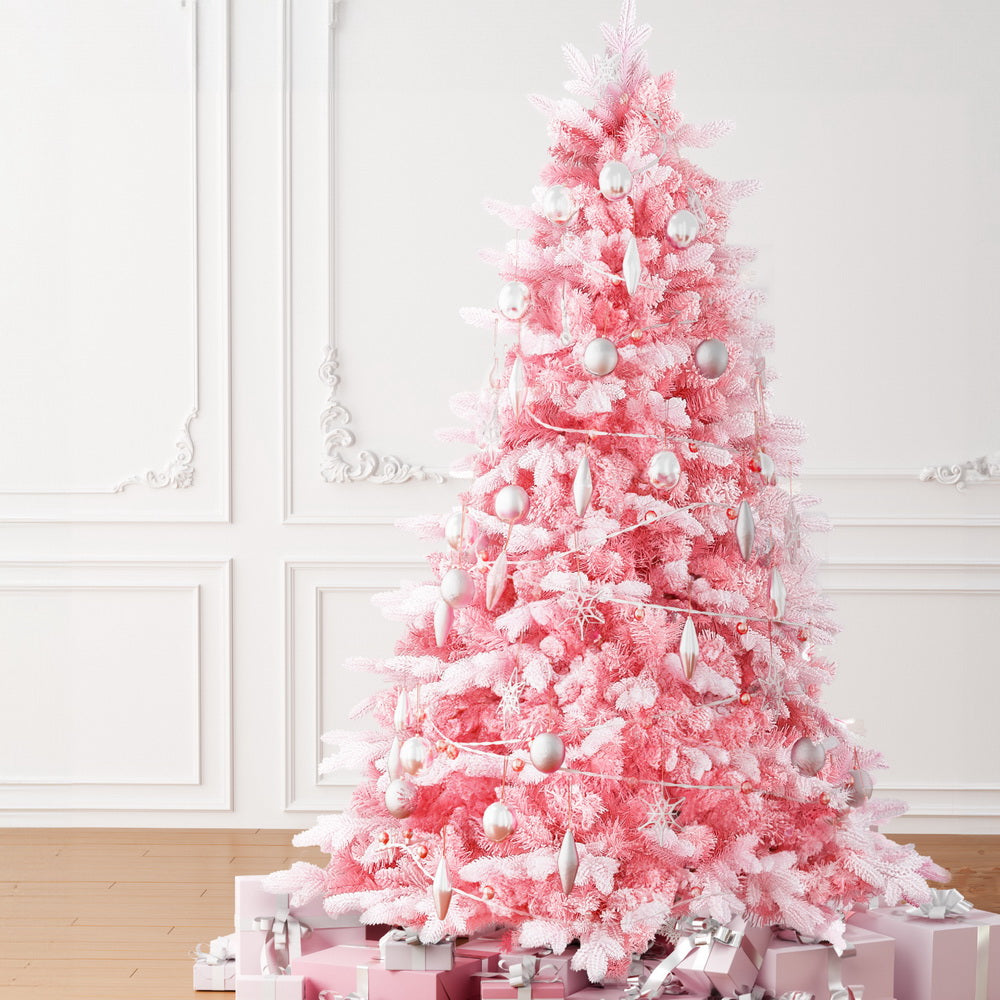 Pink AF 1.8m Snowy Christmas Tree – 810 Tips