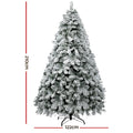 NNEDSZ Jingle Jollys Christmas Tree 2.1M Xmas Trees Decorations Snowy 859 Tips