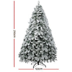 NNEDSZ Jingle Jollys Christmas Tree 2.1M Xmas Trees Decorations Snowy 859 Tips