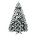 2.1m Snow-Flocked Christmas Tree – 780 Tips