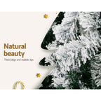 2.1m Snow-Flocked Christmas Tree – 780 Tips