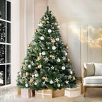 Jingle Jollys 2.1m Snowy Christmas Tree – 905 Tips