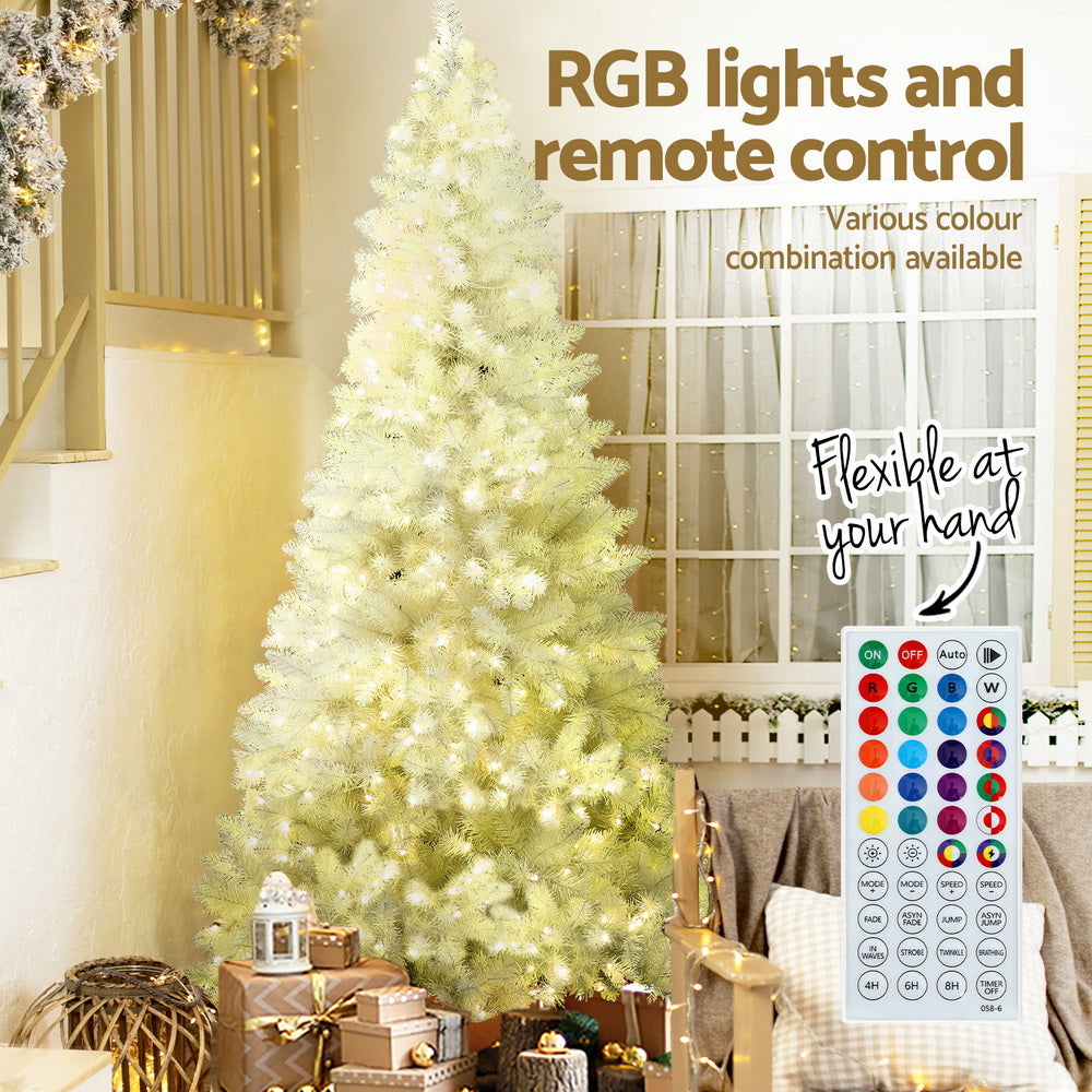 2.1m RGB Pre-Lit Christmas Tree – 1,310 Tips