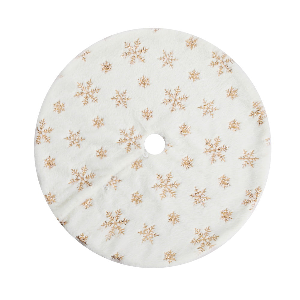 Jingle Jollys Christmas Tree Skirt – Snowflake | 90cm
