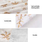 Jingle Jollys Christmas Tree Skirt – Snowflake | 90cm
