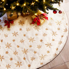 Jingle Jollys Christmas Tree Skirt – Snowflake | 90cm