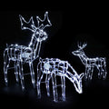 Set of 3 Light-Up Reindeer – 250 LEDs