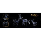 Set of 3 Light-Up Reindeer – 250 LEDs