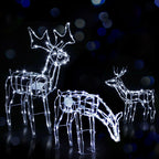 Set of 3 Light-Up Reindeer – 250 LEDs