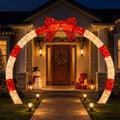 Jingle Jollys 2.5m Pre-Lit Christmas Archway – 330 Warm White LEDs