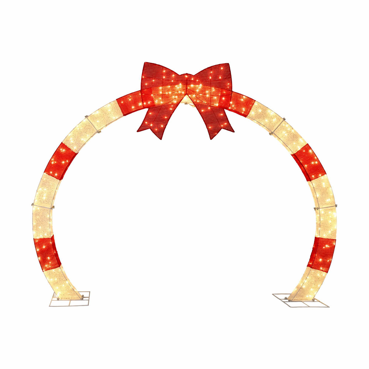 Jingle Jollys 2.5m Pre-Lit Christmas Archway – 330 Warm White LEDs