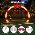 Jingle Jollys 2.5m Pre-Lit Christmas Archway – 330 Warm White LEDs