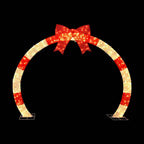 Jingle Jollys 2.5m Pre-Lit Christmas Archway – 330 Warm White LEDs
