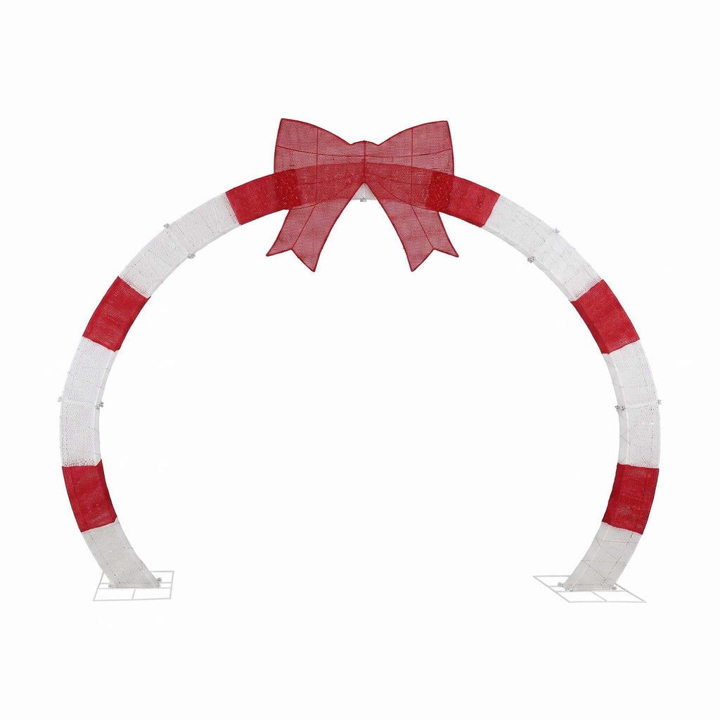 Jingle Jollys 2.5m Pre-Lit Christmas Archway – 330 Warm White LEDs