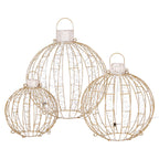 Set of 3 Light-Up Christmas Balls – 360 LEDs