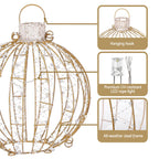 Set of 3 Light-Up Christmas Balls – 360 LEDs