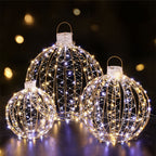 Set of 3 Light-Up Christmas Balls – 360 LEDs