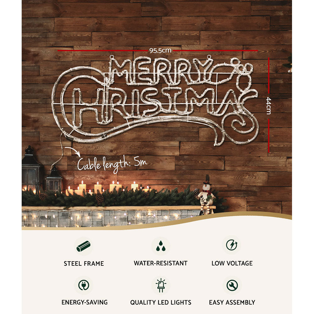 Merry & Bright LED Christmas Sign