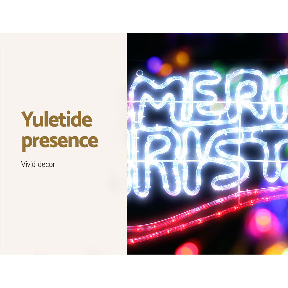 Merry & Bright LED Christmas Sign