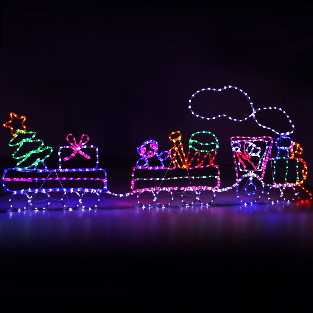 Multi-Colour LED Christmas Train – 2.1m | 631 LEDs