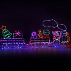 Multi-Colour LED Christmas Train – 2.1m | 631 LEDs