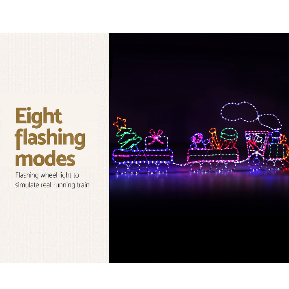 Multi-Colour LED Christmas Train – 2.1m | 631 LEDs