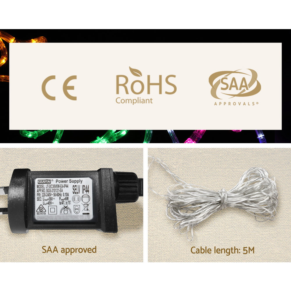 Multi-Colour LED Christmas Train – 2.1m | 631 LEDs
